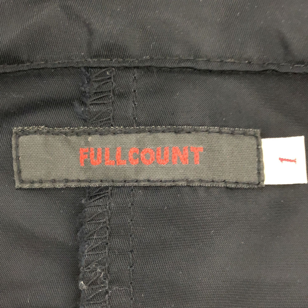 FULLCOUNT フルカウント 日本製 ナイロンジャケット 1 ブラック フェイスカバージップ メンズ