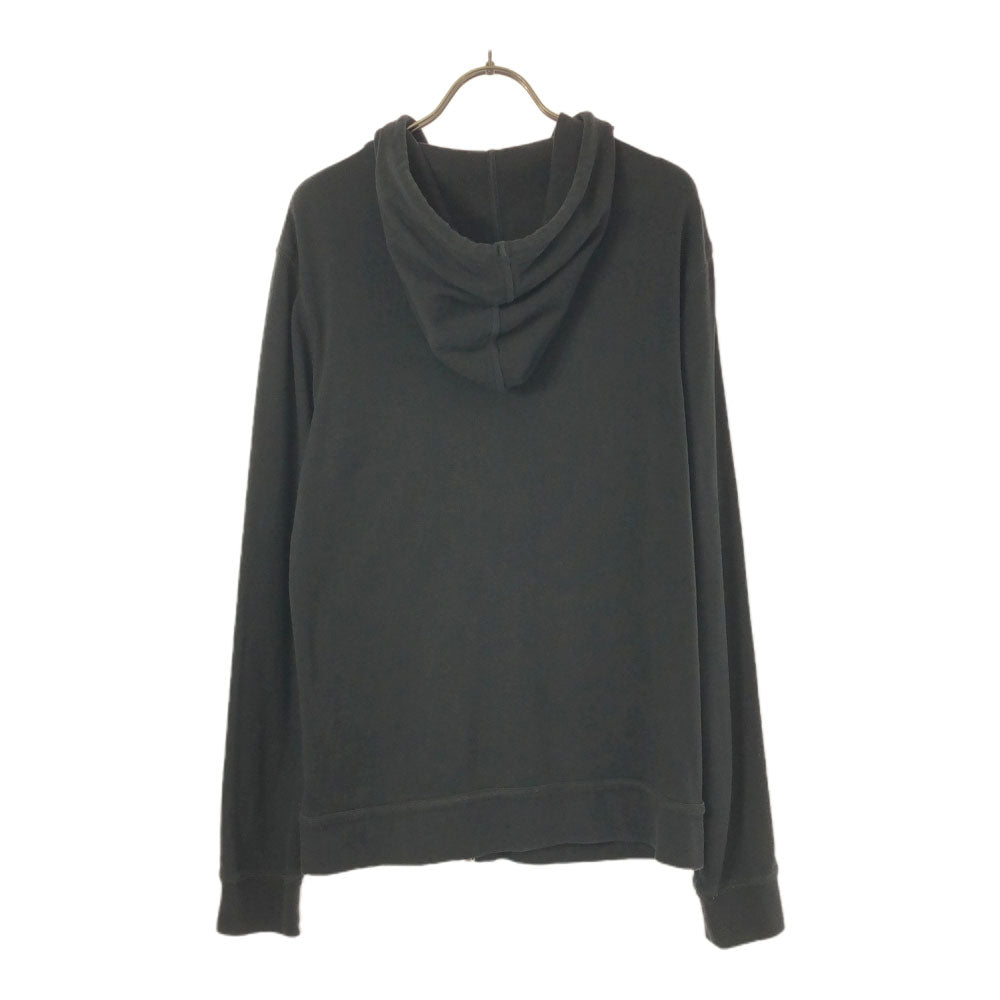 ARMANI EXCHANGE アルマーニエクスチェンジ ロゴプリント 長袖 スウェット ジップパーカー S ブラック メンズ