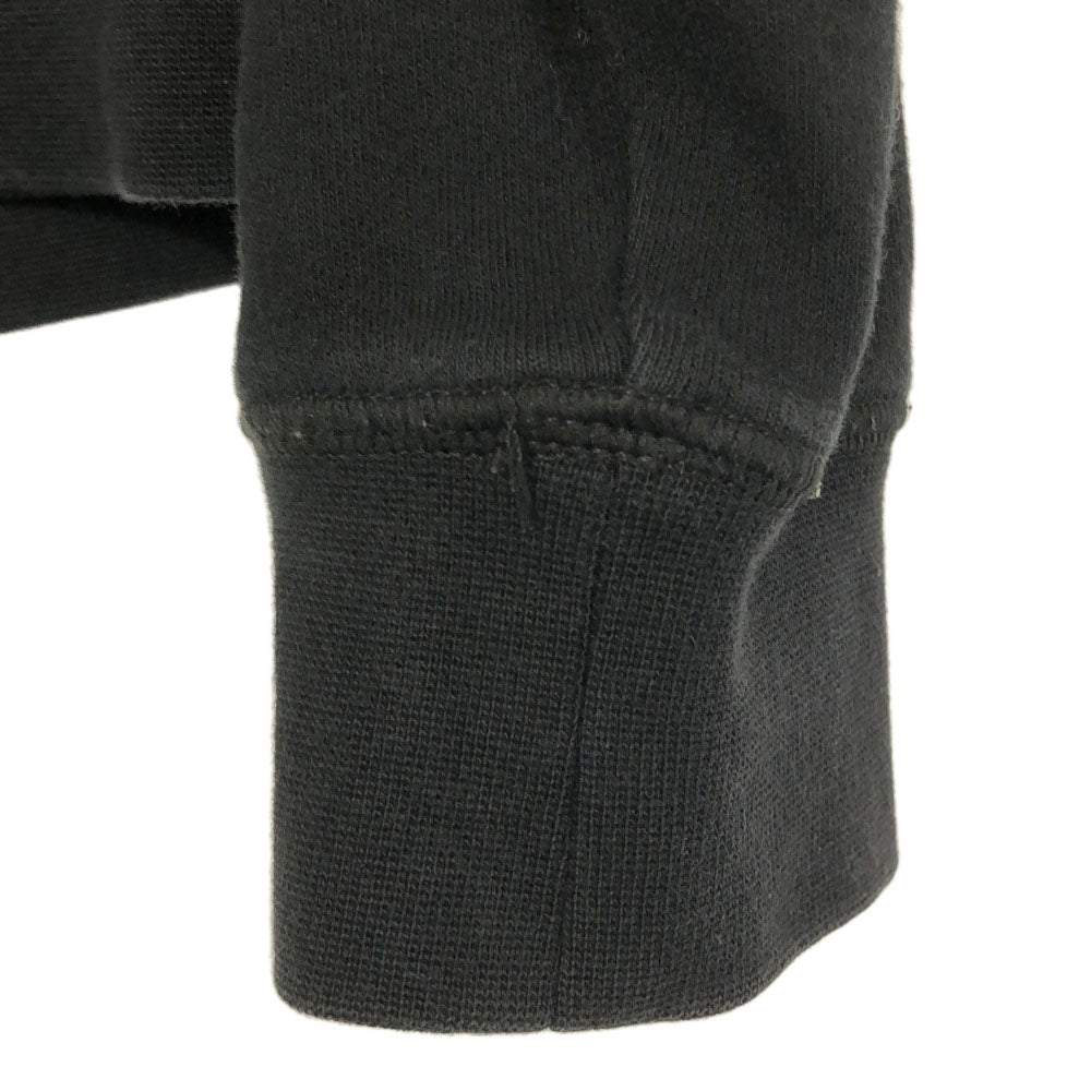 ARMANI EXCHANGE アルマーニエクスチェンジ ロゴプリント 長袖 スウェット ジップパーカー S ブラック メンズ