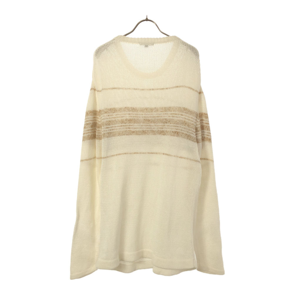 BURBERRY LONDON バーバリーロンドン 三陽商会 長袖 コットン ニット L ホワイト セーター メンズ