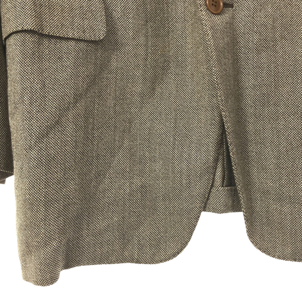 ランバンクラシック シルクブレンド テーラードジャケット ブラウン系 オールド メンズ