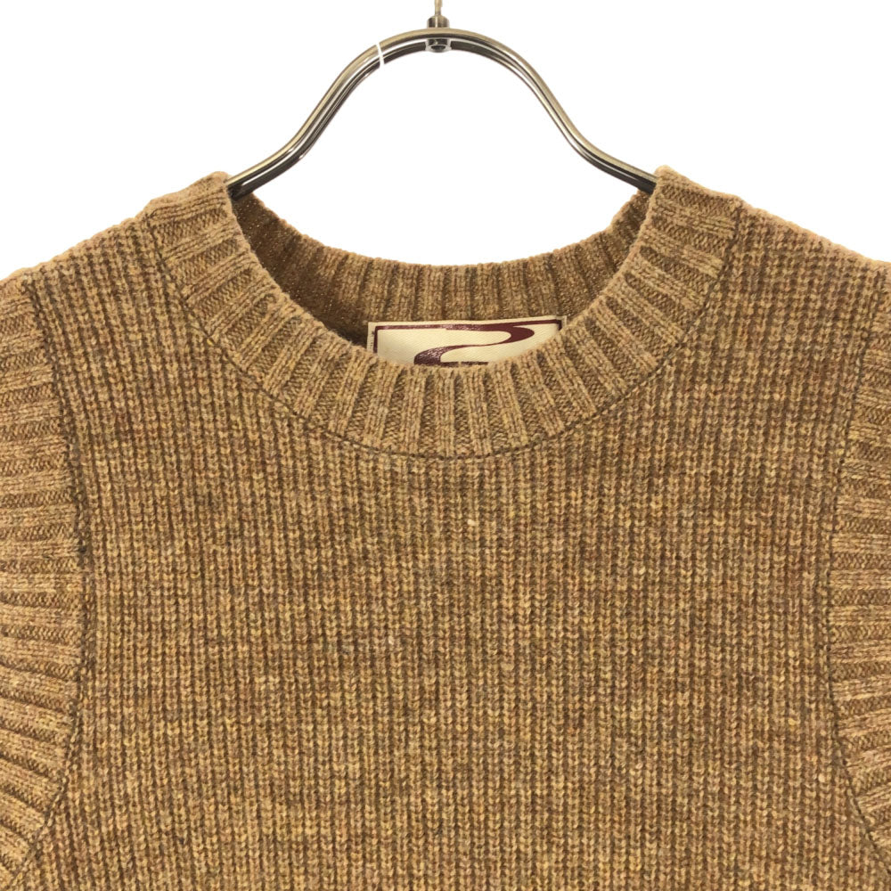 ビューティビースト 日本製 ウールブレンド ノースリーブ ニット ワンピース 1 ブラウン系 レディース