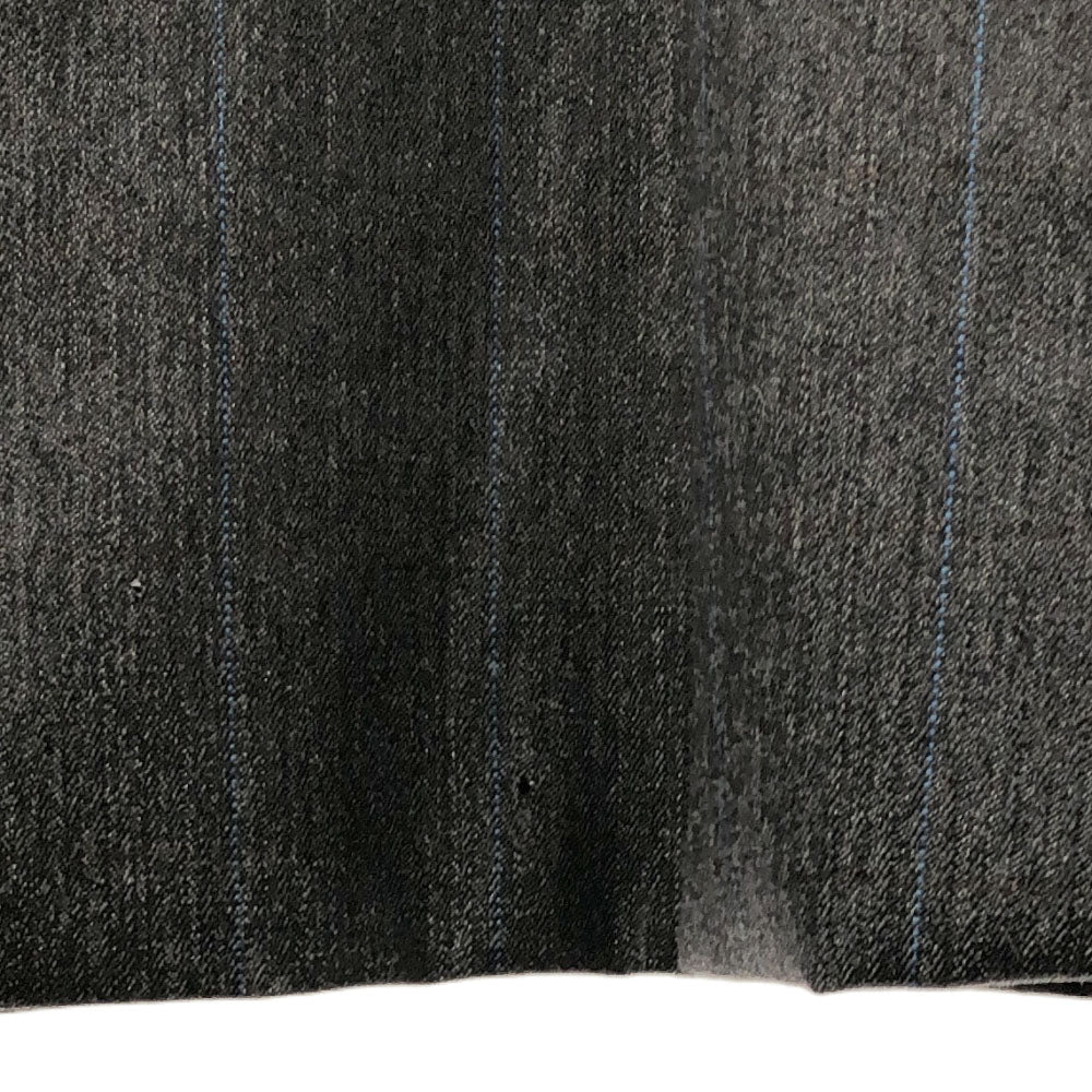 LANVIN ランバン ストライプ ステンカラーコート ブラック系 メンズ