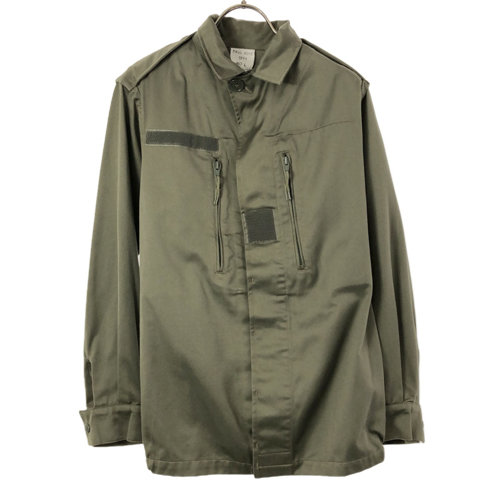 FRENCH ARMY フランス軍 90s F2ジャケット オールド 長袖 ミリタリージャケット カーキ 比翼ボタン メンズ