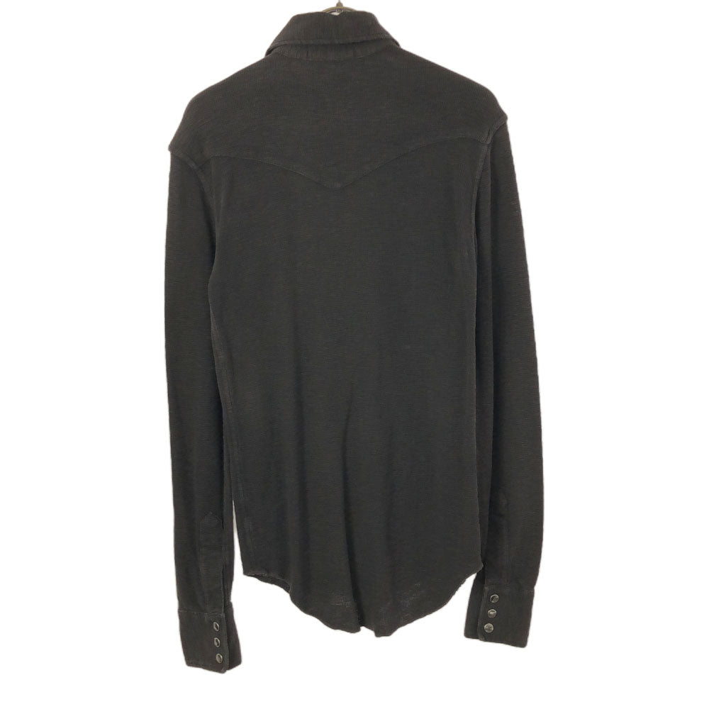 RRL ダブルアールエル 1ツ星 長袖 ウエスタンシャツ XXS ブラウン RALPH LAUREN メンズ