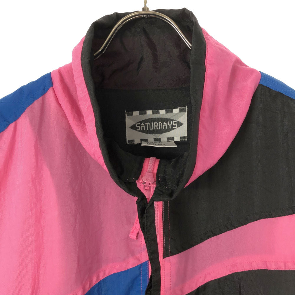 SATURDAY'S サタデーズ 80s ナイロンジャケット L ピンク オールド ヴィンテージ メンズ
