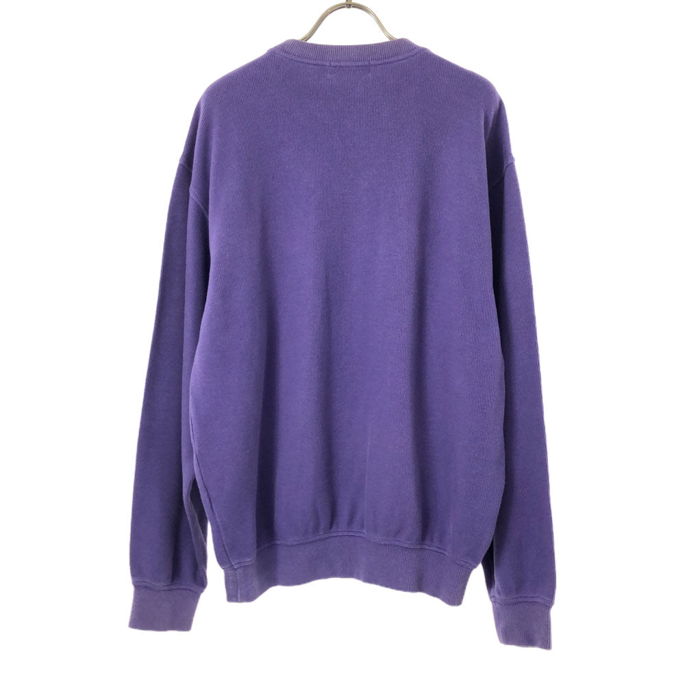 santa fe サンタフェ 日本製 プリント 長袖 トレーナー 48 パープル スウェット メンズ