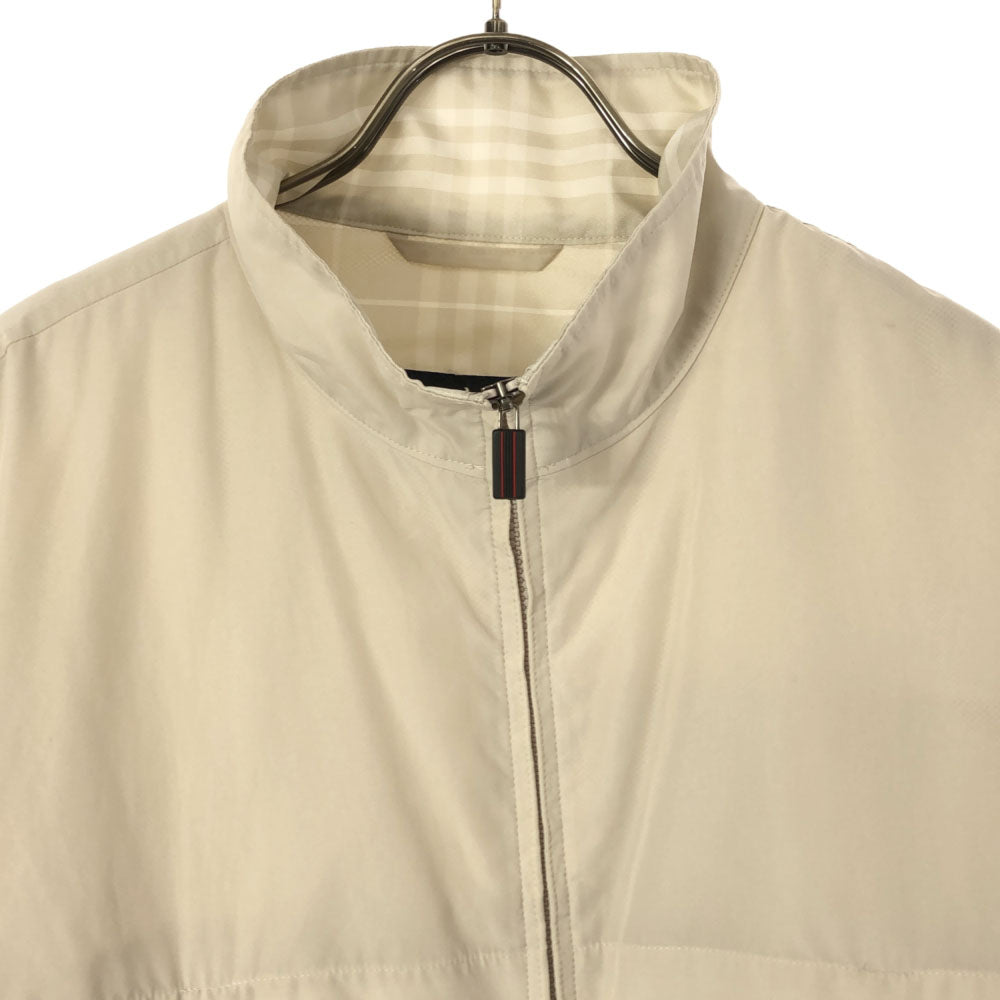 BURBERRY GOLF バーバリーゴルフ 日本製 ゴルフ 長袖 ジップジャケット L クリーム メンズ