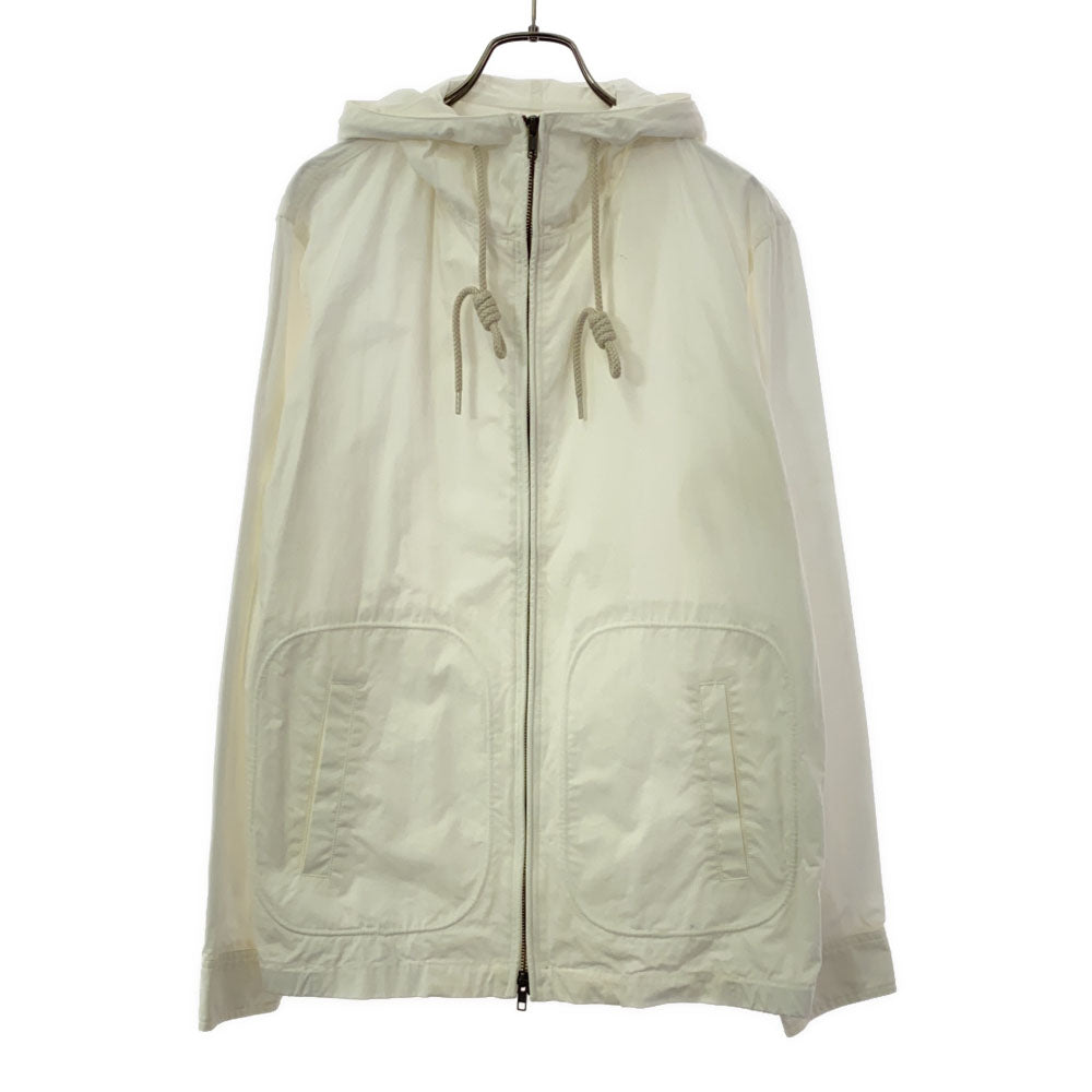 TOKYO NATURAL HIKING CLUB トウキョウナチュラルハイキングクラブ 日本製 バックロゴプリント 長袖 フードジャケット M ホワイト メンズ