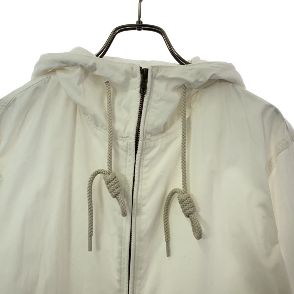 TOKYO NATURAL HIKING CLUB トウキョウナチュラルハイキングクラブ 日本製 バックロゴプリント 長袖 フードジャケット M ホワイト メンズ