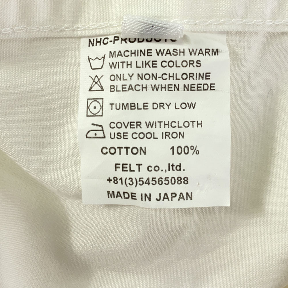 TOKYO NATURAL HIKING CLUB トウキョウナチュラルハイキングクラブ 日本製 バックロゴプリント 長袖 フードジャケット M ホワイト メンズ