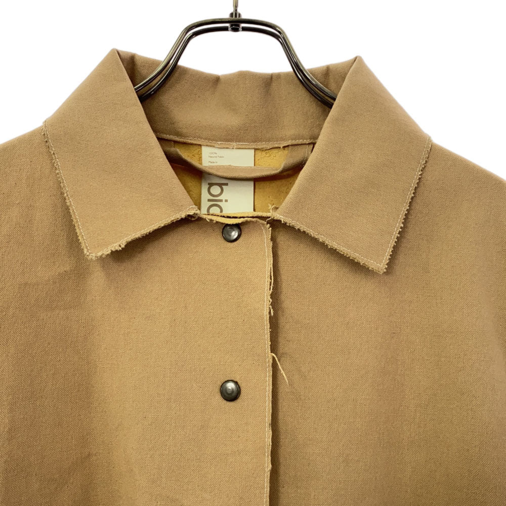 アトリエペネロープ 日本製 ステンカラーコート ベージュ ateliers PENELOPE biqui レディース