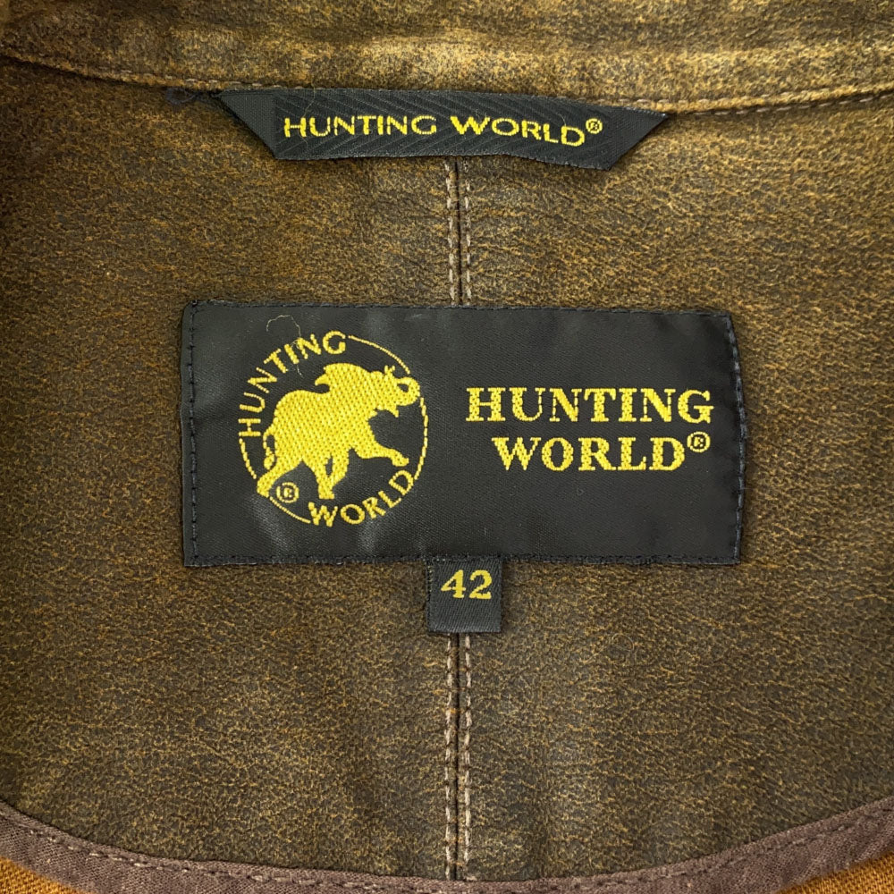 HUNTING WORLD ハンティングワールド イタリア製 ジャケット 42 ブラウン レディース