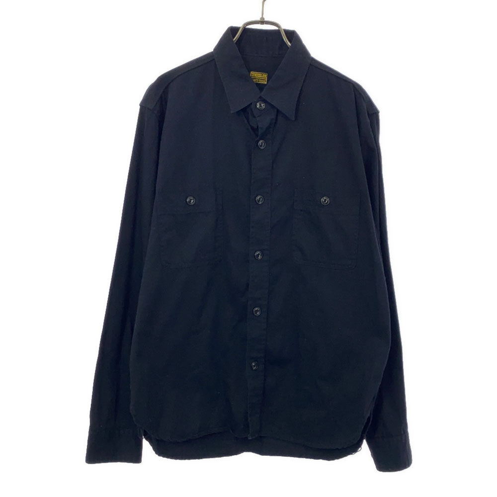 TENDERLOIN テンダーロイン 日本製 長袖 コットンシャツ S ブラック メンズ