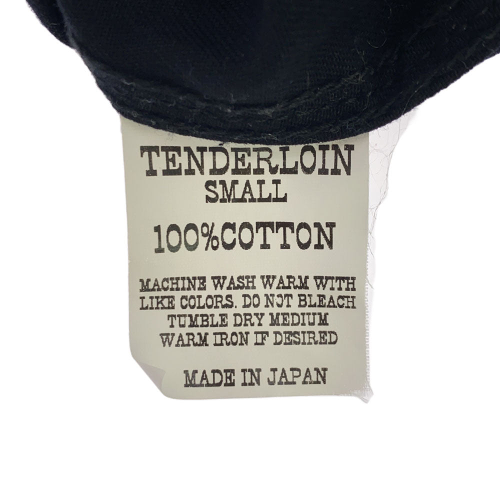TENDERLOIN テンダーロイン 日本製 長袖 コットンシャツ S ブラック メンズ
