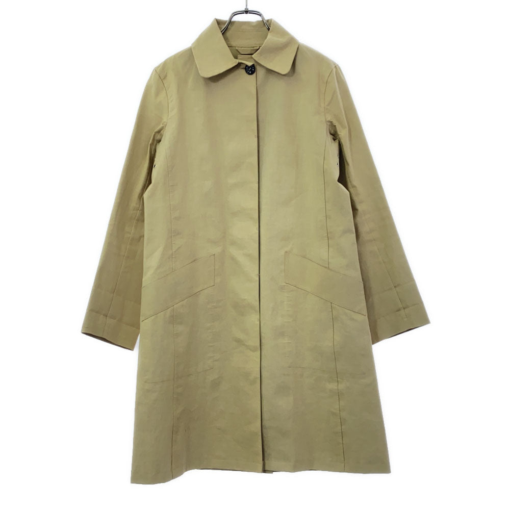 Mackintosh マッキントッシュ スコットランド製 ゴム引き ステンカラーコート 32 ベージュ レディース