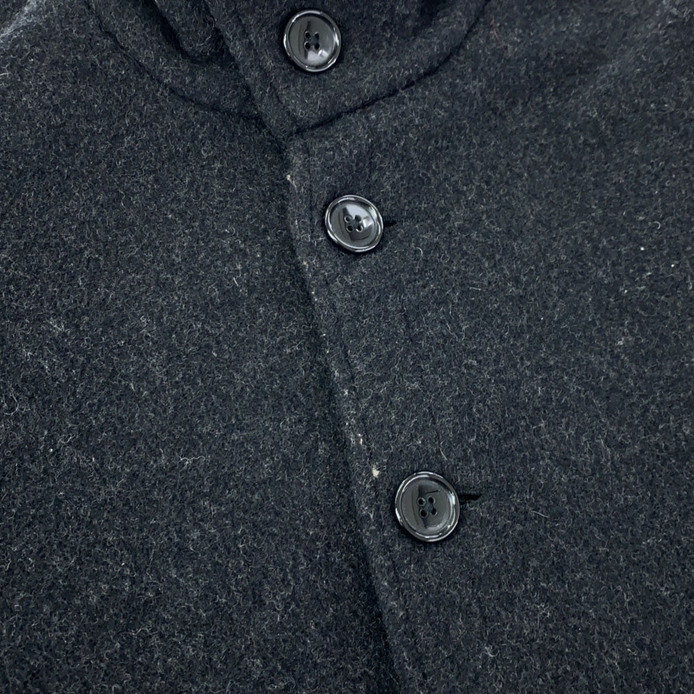 VETRA UNITED ARROWS ベトラ ユナイテッドアローズ フランス製 ウールジャケット 34 ブラック スタンドカラー メンズ