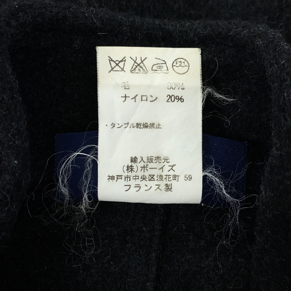 VETRA UNITED ARROWS ベトラ ユナイテッドアローズ フランス製 ウールジャケット 34 ブラック スタンドカラー メンズ