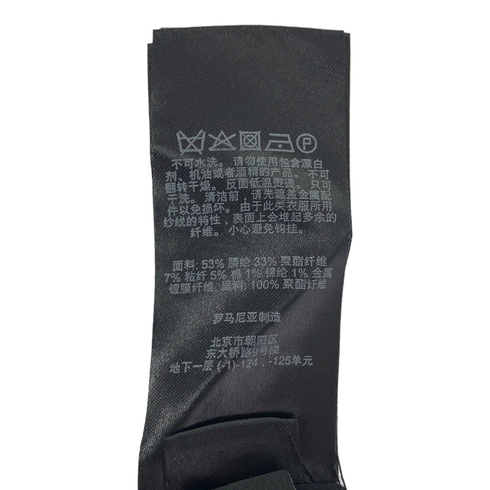 未使用 TED BAKER テッドベーカー チェック ツイード ミニスカート 1 ブラック 台形スカート タグ付き レディース