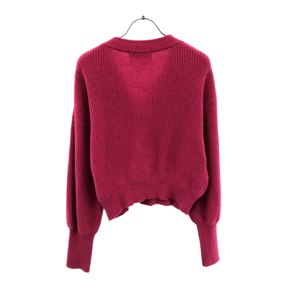 リリーブラウン ウールブレンド 長袖 Vネック ニットカーディガン F ピンク Lily Brown LWND214116 レディース