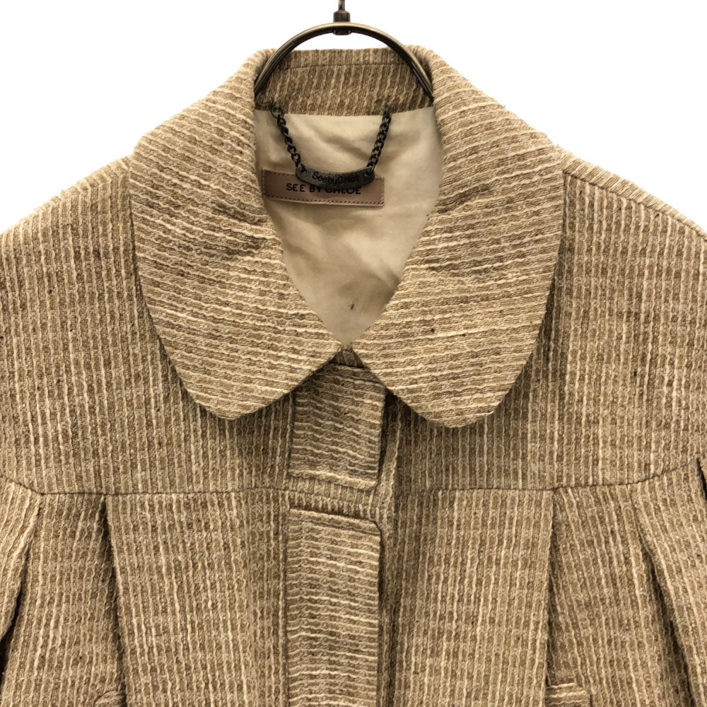 SEE BY CHLOE シーバイクロエ リネンブレンド ジャケット ベージュ系 レディース