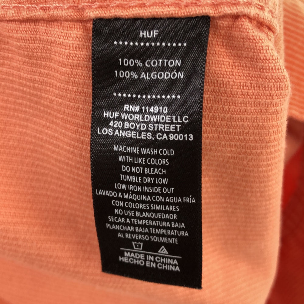 HUF ハフ 刺繍 コーデュロイジャケット M オレンジ メンズ