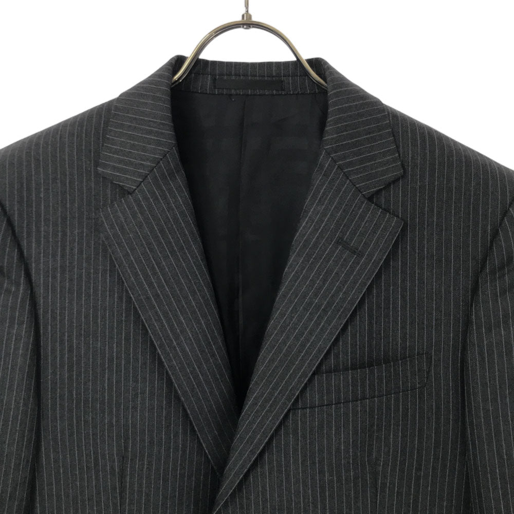 BURBERRY LONDON バーバリーロンドン 日本製 三陽商会 ストライプ テーラードジャケット グレー系 メンズ