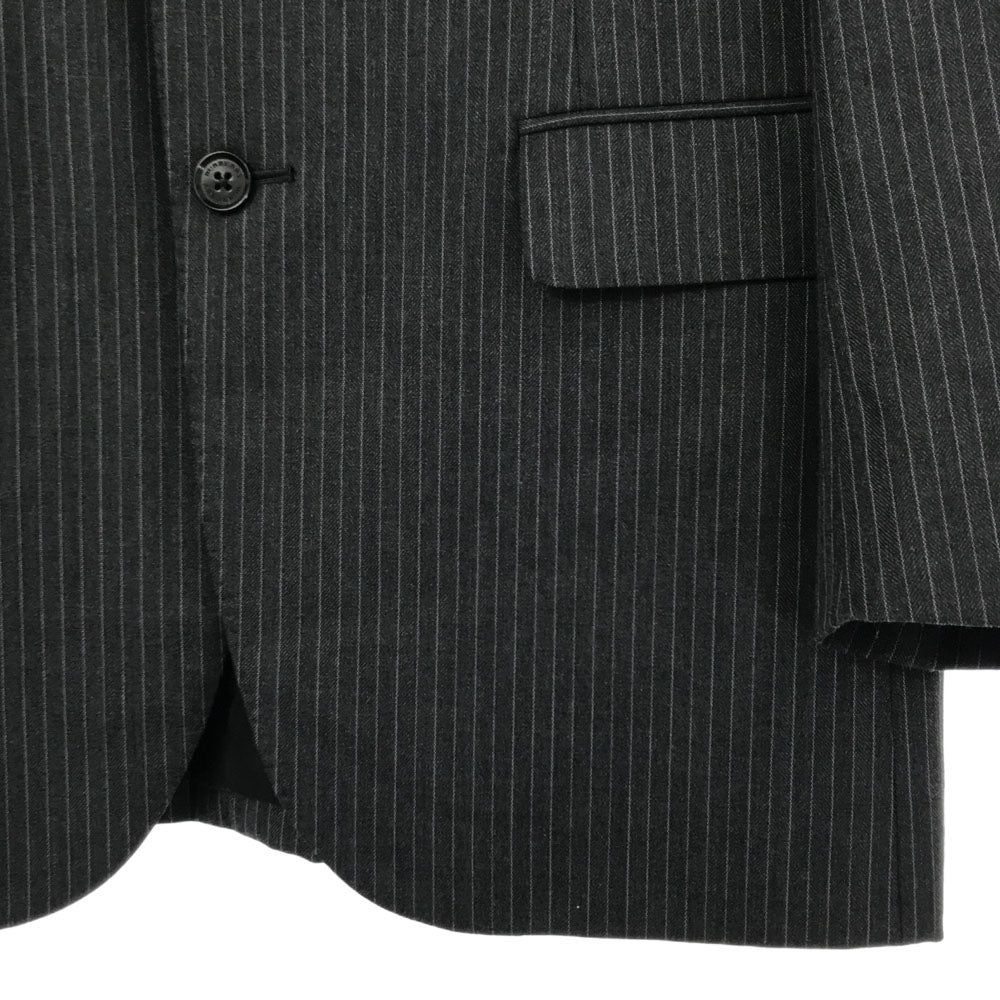 BURBERRY LONDON バーバリーロンドン 日本製 三陽商会 ストライプ テーラードジャケット グレー系 メンズ