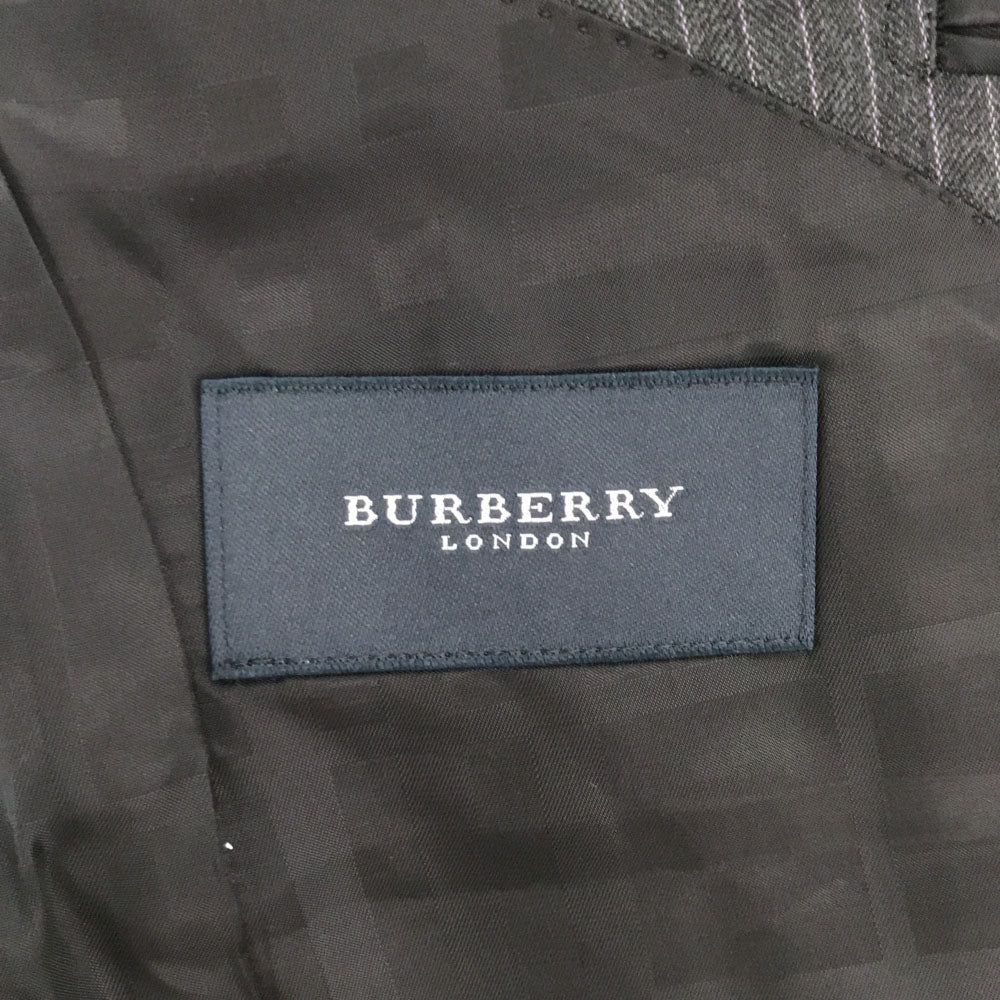BURBERRY LONDON バーバリーロンドン 日本製 三陽商会 ストライプ テーラードジャケット グレー系 メンズ