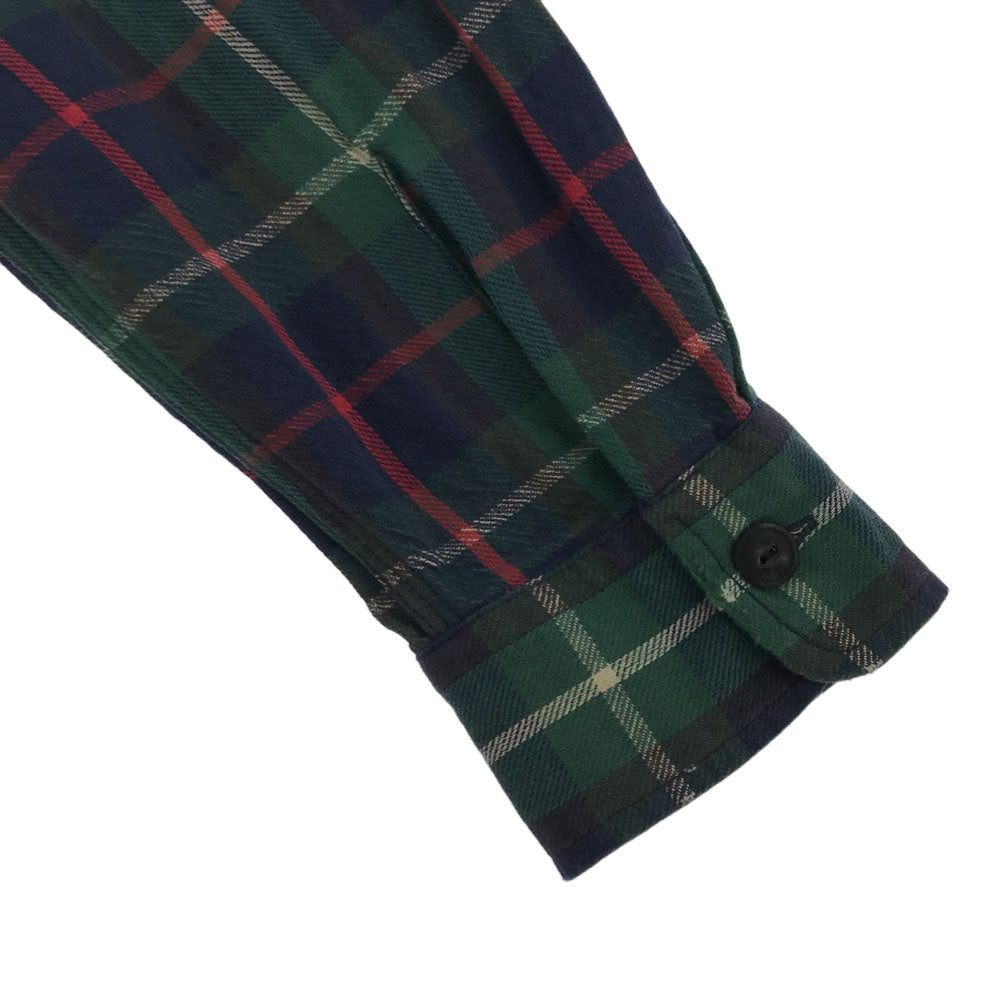 RRL ダブルアールエル 一ツ星 チェック 長袖 シャツ XS グリーン系 ラルフローレン RALPH LAUREN メンズ