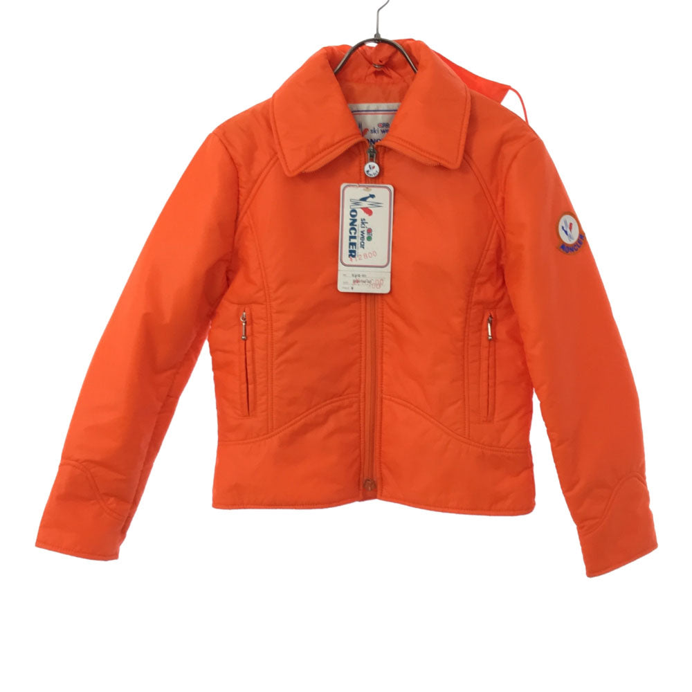 MONCLER モンクレール 80s 90s 未使用 スキー キルティングジャケット M オレンジ タグ付き オールド レディース