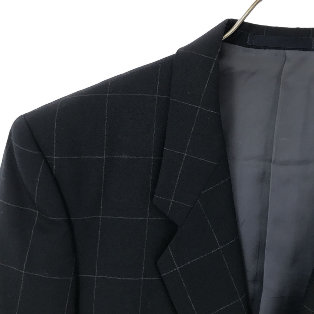 Paul Smith LONDON ポールスミスロンドン 格子柄 テーラードジャケット 90A4 ブラック メンズ