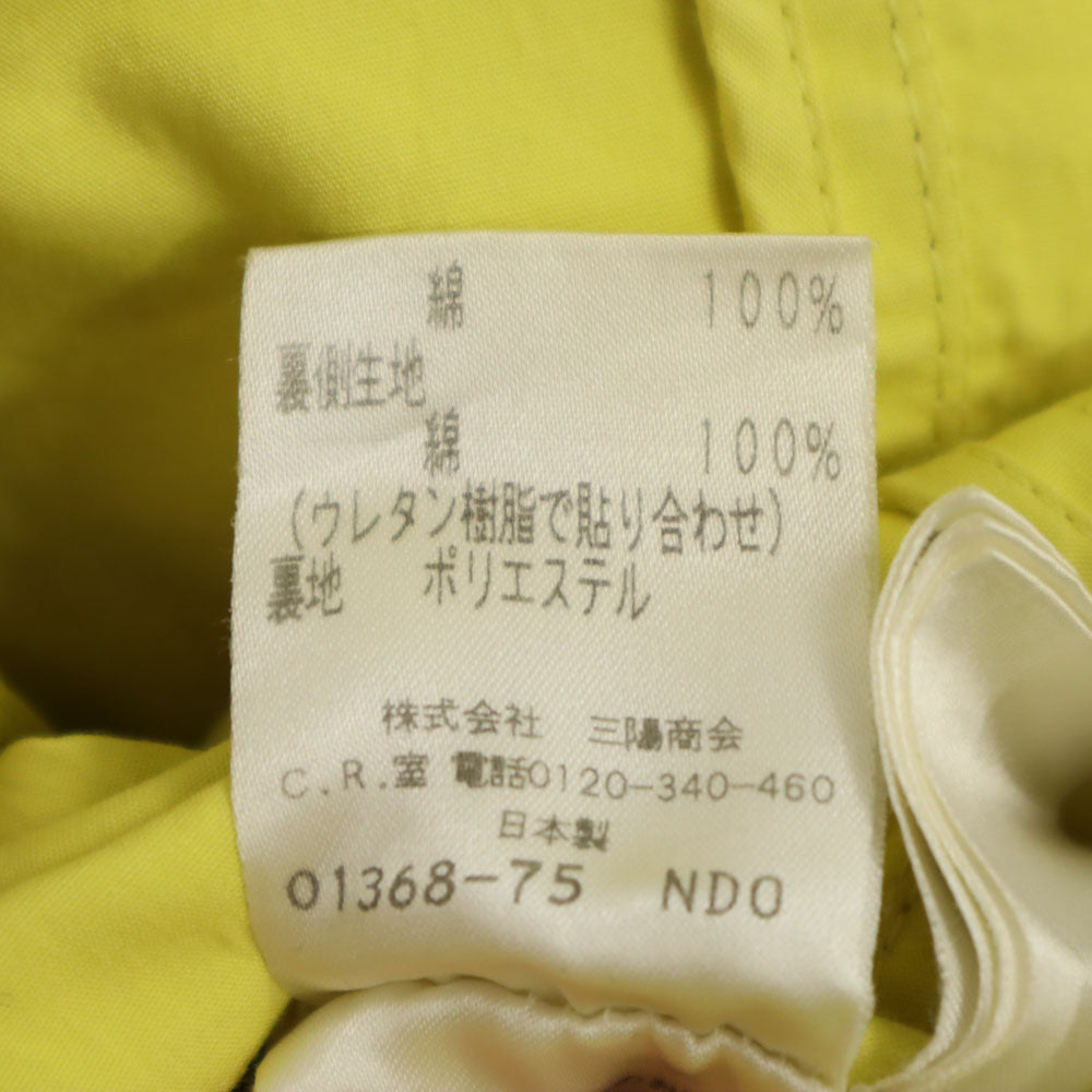 MACKINTOSH PHILOSOPHY マッキントッシュフィロソフィー 日本製 三陽商会 7分袖 トレンチコート 36 イエロー レディース