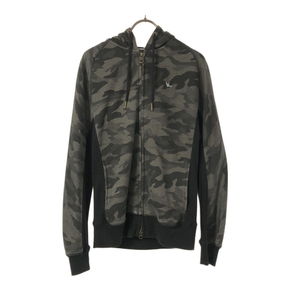 1piu1uguale3 RELAX ウノピゥウノウグァーレトレ リラックス カモフラ 長袖 ジップパーカー S グレー系 スウェット メンズ
