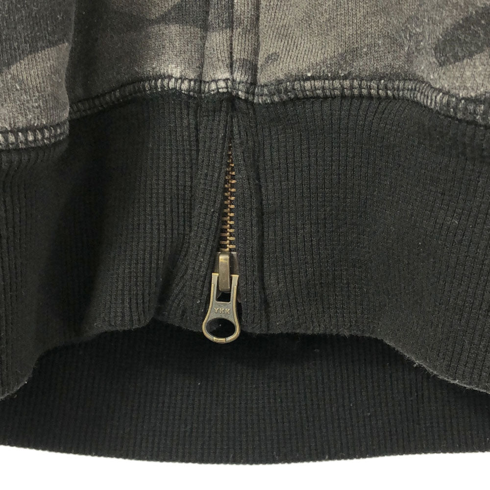 1piu1uguale3 RELAX ウノピゥウノウグァーレトレ リラックス カモフラ 長袖 ジップパーカー S グレー系 スウェット メンズ