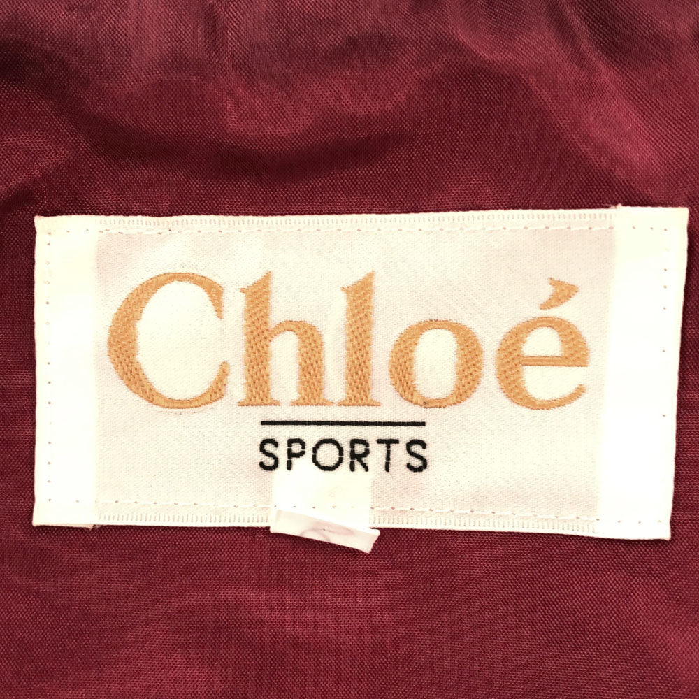 Chloe クロエ スポーツ ジップジャケット L レッド SPORTS レディース
