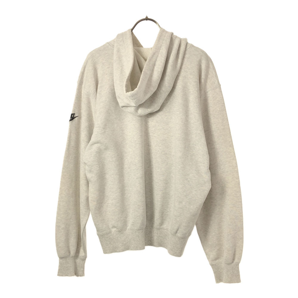 NIKE ナイキ 90s 白タグ ロゴプリント 長袖 スウェットパーカー M グレー トレーナー プルパーカー オールド メンズ