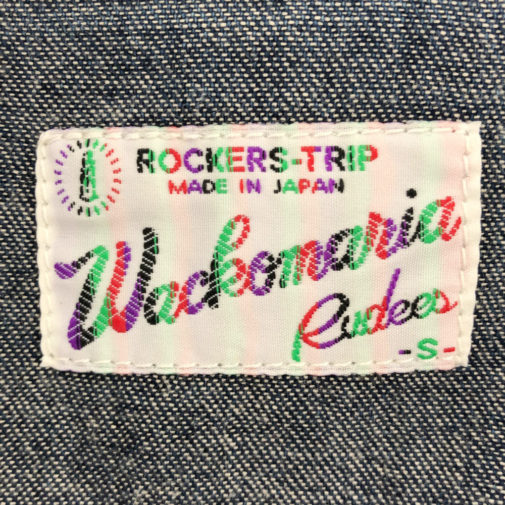 WACKO MARIA ワコマリア 日本製 GUILTY PARTIES バックプリント 長袖 デニム ウエスタンシャツ S メンズ