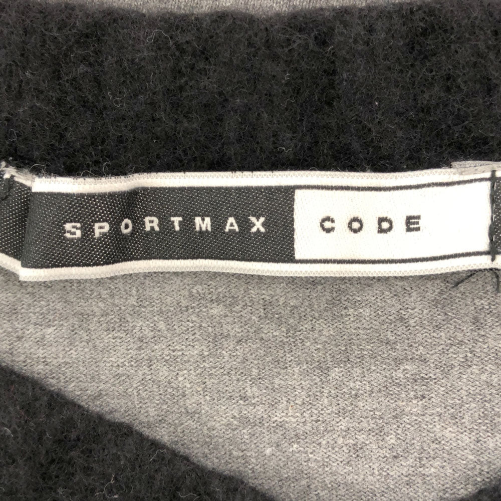 SPORTMAX スポーツマックス イタリア製 長袖 Vネック Tシャツ M グレー ロンT メンズ