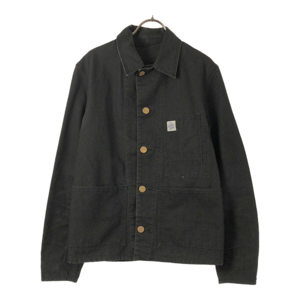 テンダーロイン 日本製 長袖 ダック地 カバーオール XS ブラック TENDERLOIN ワークジャケット メンズ