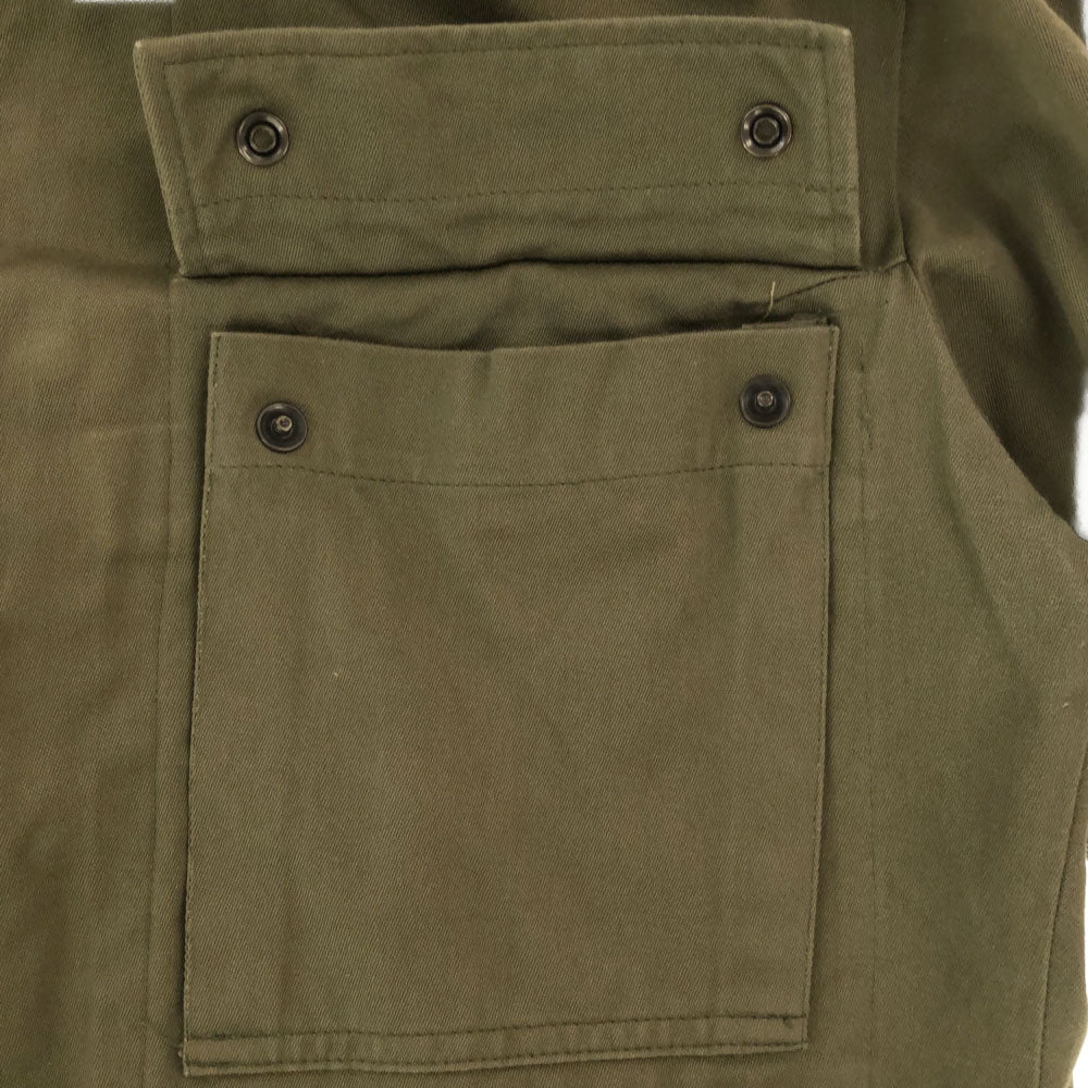DUTCH ARMY オランダ軍 70s フィールド シャツジャケット ミリタリージャケット カーキ 比翼ボタン オールド ヴィンテージ メンズ