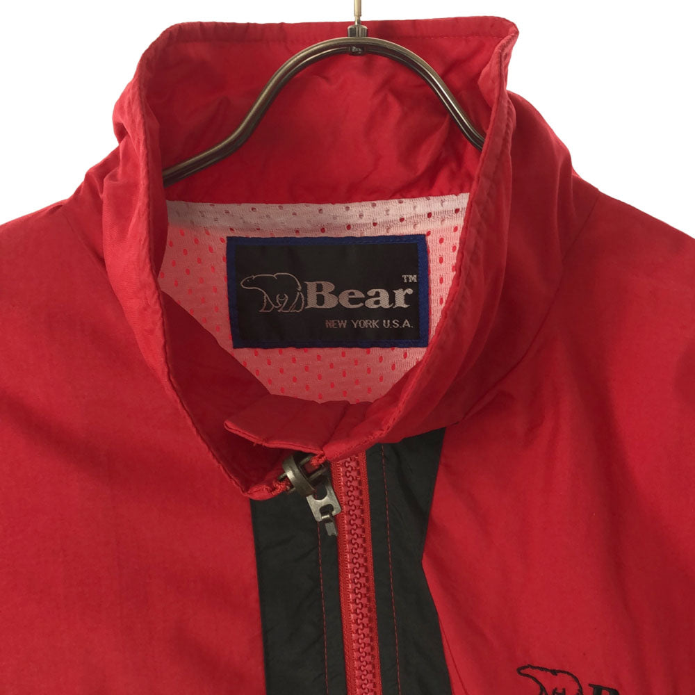 Bear ベアー 90s ナイロンジャケット M レッド 裏メッシュ オールド メンズ
