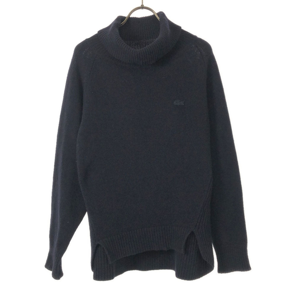 LACOSTE ラコステ ウールブレンド 長袖 タートルネック セーター 36 ネイビー ニット レディース