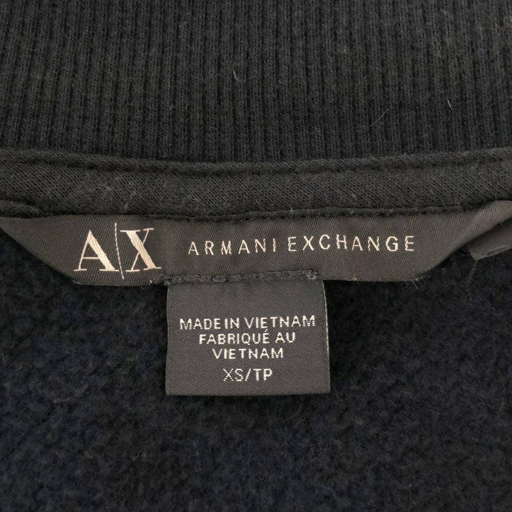 ARMANI EXCHANGE アルマーニエクスチェンジ ブルゾン XS ブラック 裏起毛 レディース