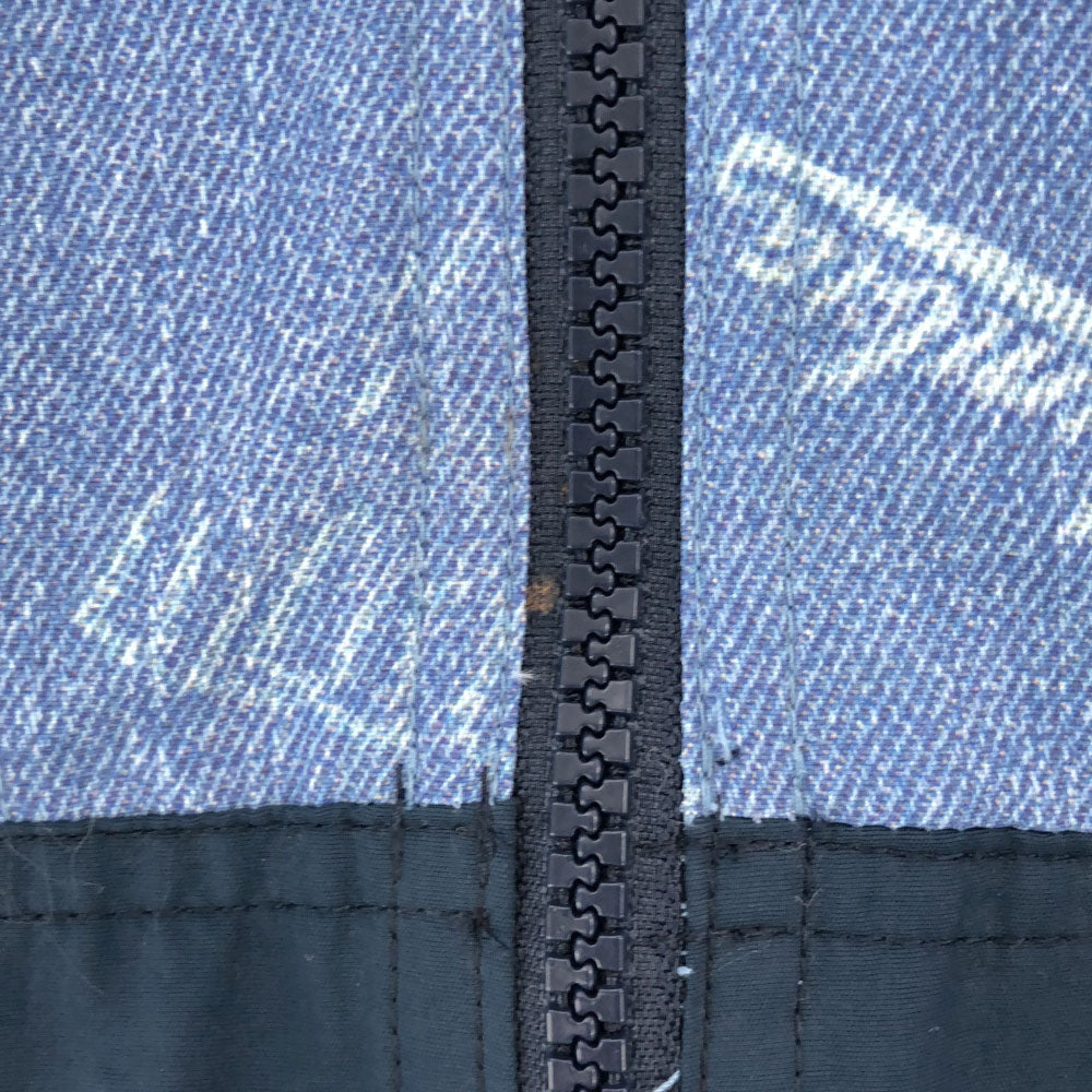 Columbia コロンビア PM3795 総柄 ナイロン アウトドアジャケット M ブルー系 ジップパーカー メンズ