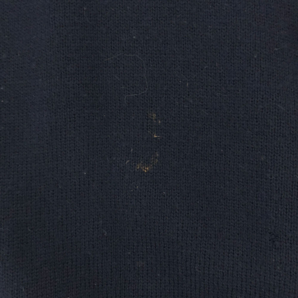 Burberrys バーバリーズ 80s 90s 英国製 ウールブレンド 長袖 コンバットニット セーター 134/140 ネイビー ニット エルボーパッチ オールド キッズ