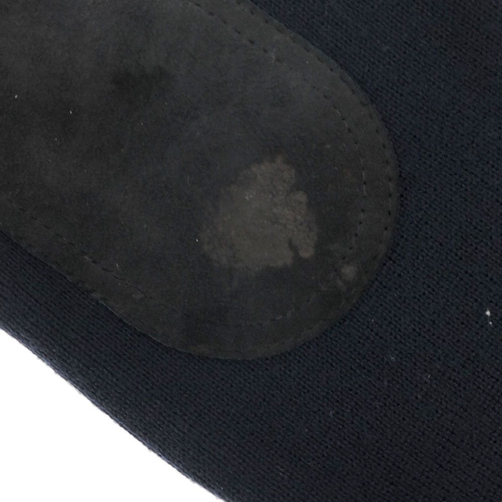 Burberrys バーバリーズ 80s 90s 英国製 ウールブレンド 長袖 コンバットニット セーター 134/140 ネイビー ニット エルボーパッチ オールド キッズ