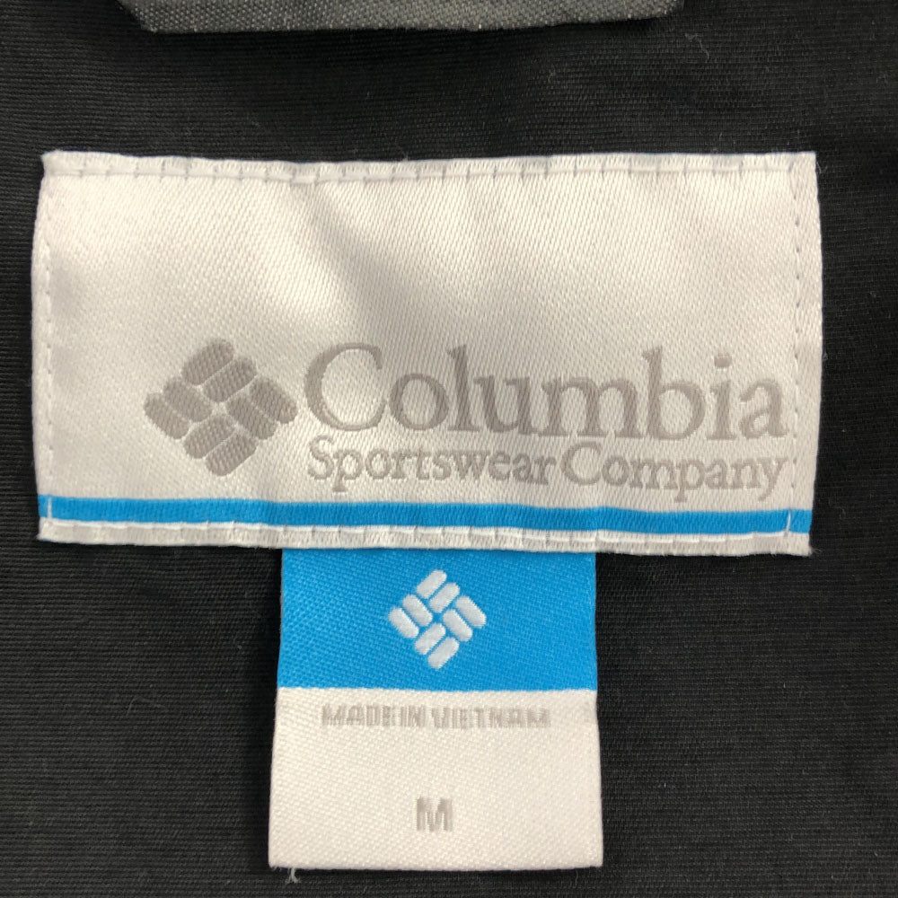 Columbia コロンビア ロゴプリント ナイロンジャケット M ブラック×グリーン系 アウトドア ヴィザヴォナパス ジャケット メンズ