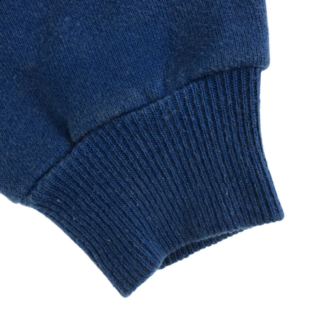Hanes ヘインズ 80s USA製 プリント 長袖 スウェット トレーナー M ブルー 裏起毛 オールド ヴィンテージ メンズ