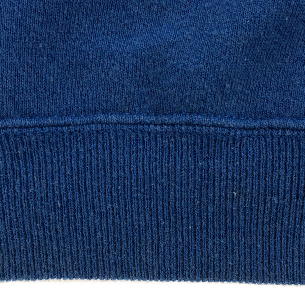 Hanes ヘインズ 80s USA製 プリント 長袖 スウェット トレーナー M ブルー 裏起毛 オールド ヴィンテージ メンズ